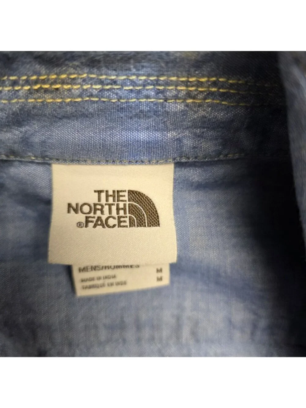The North Face Berkeley Chambray Full Zip Shirt Jacket M Blue Casual Shacket